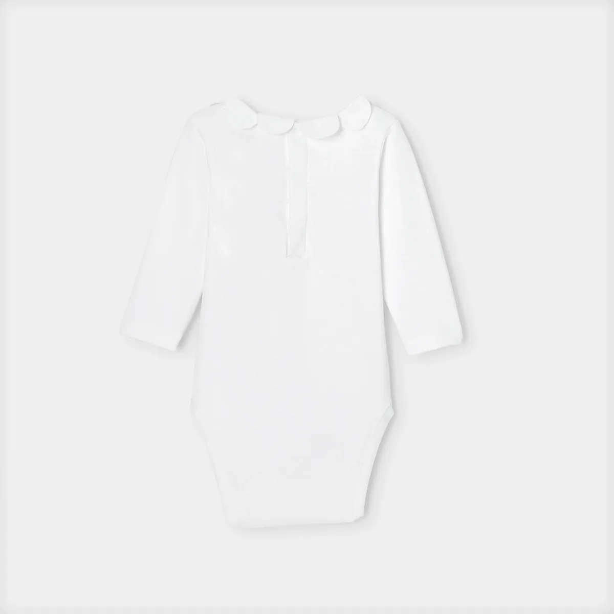 View 2 - Baby girl petal neckline bodysuit