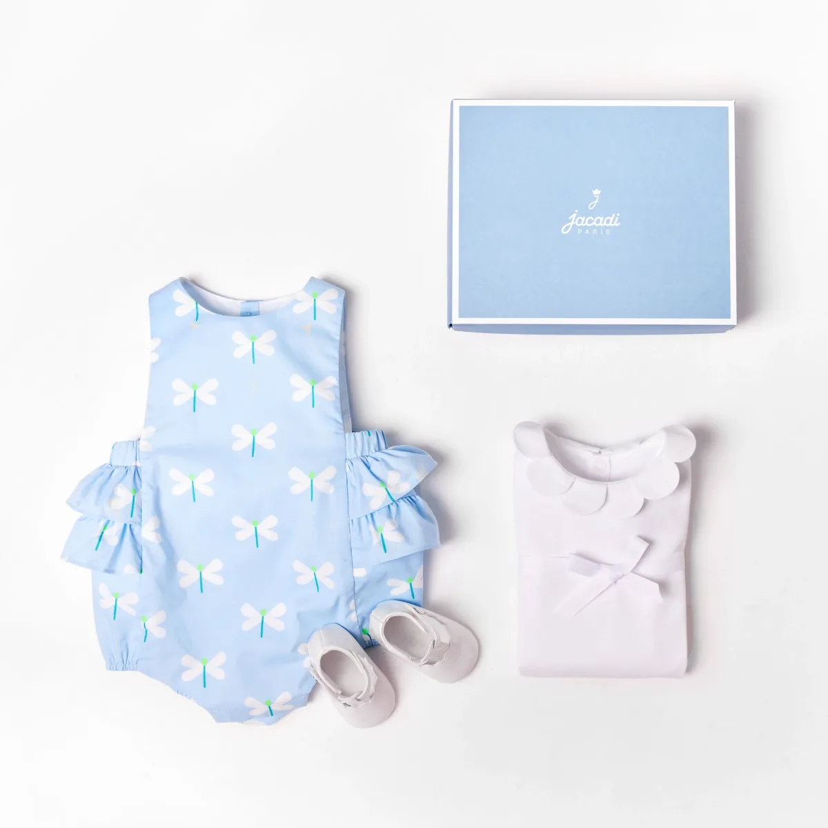 View 4 - Baby girl petal neckline bodysuit