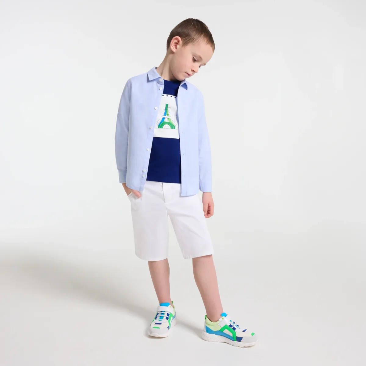 View 2 - Child Oxford cotton shirt