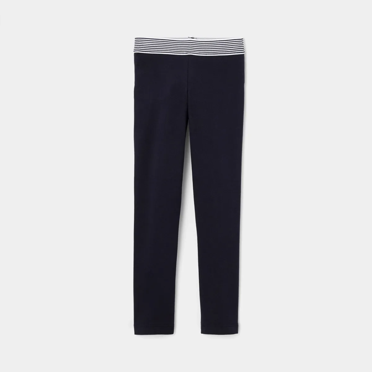 View 1 - Girl cotton pique leggings