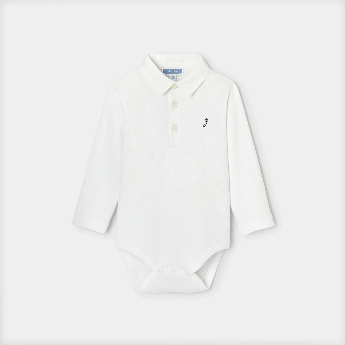 View 1 - Baby boy Oxford collar bodysuit