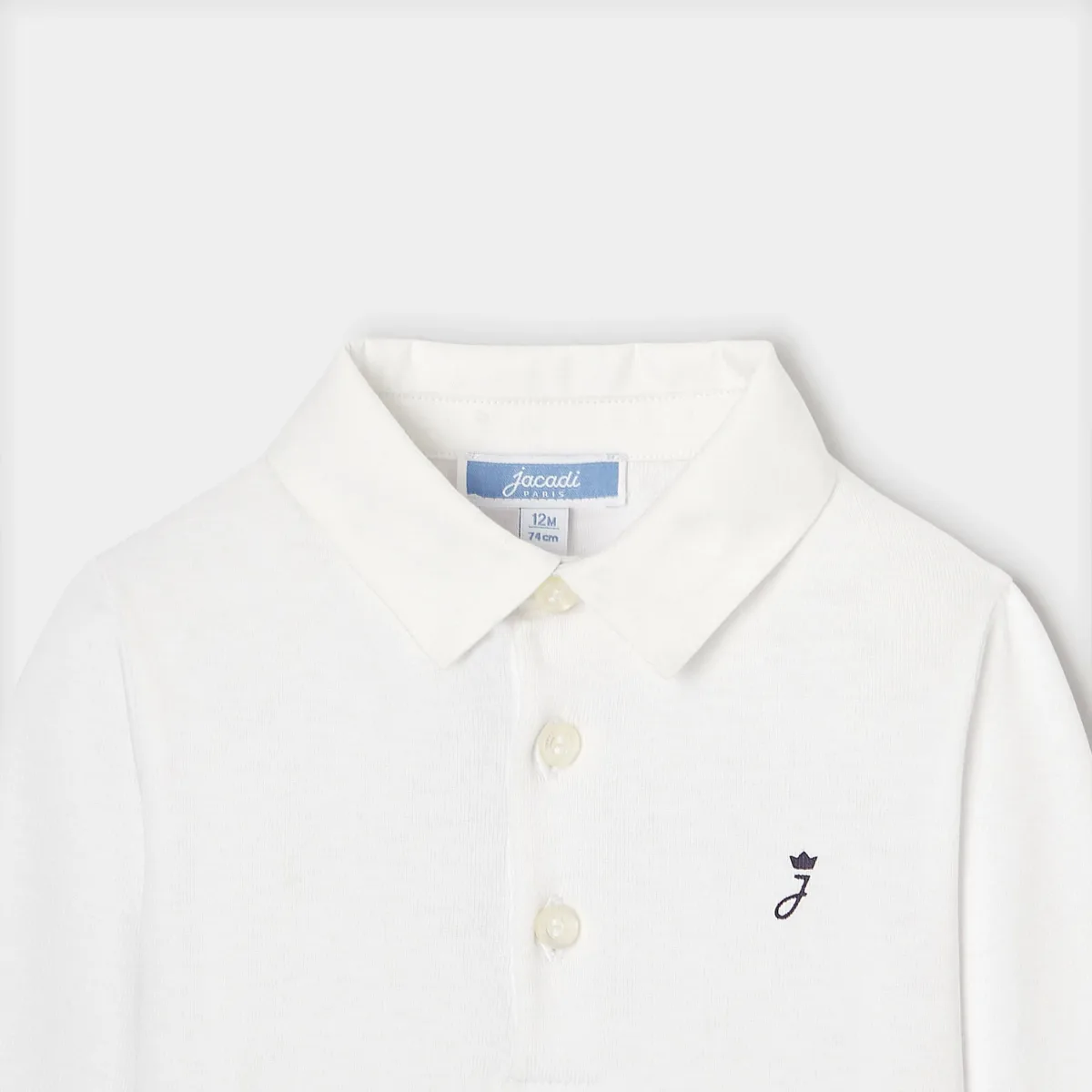 View 3 - Baby boy Oxford collar bodysuit