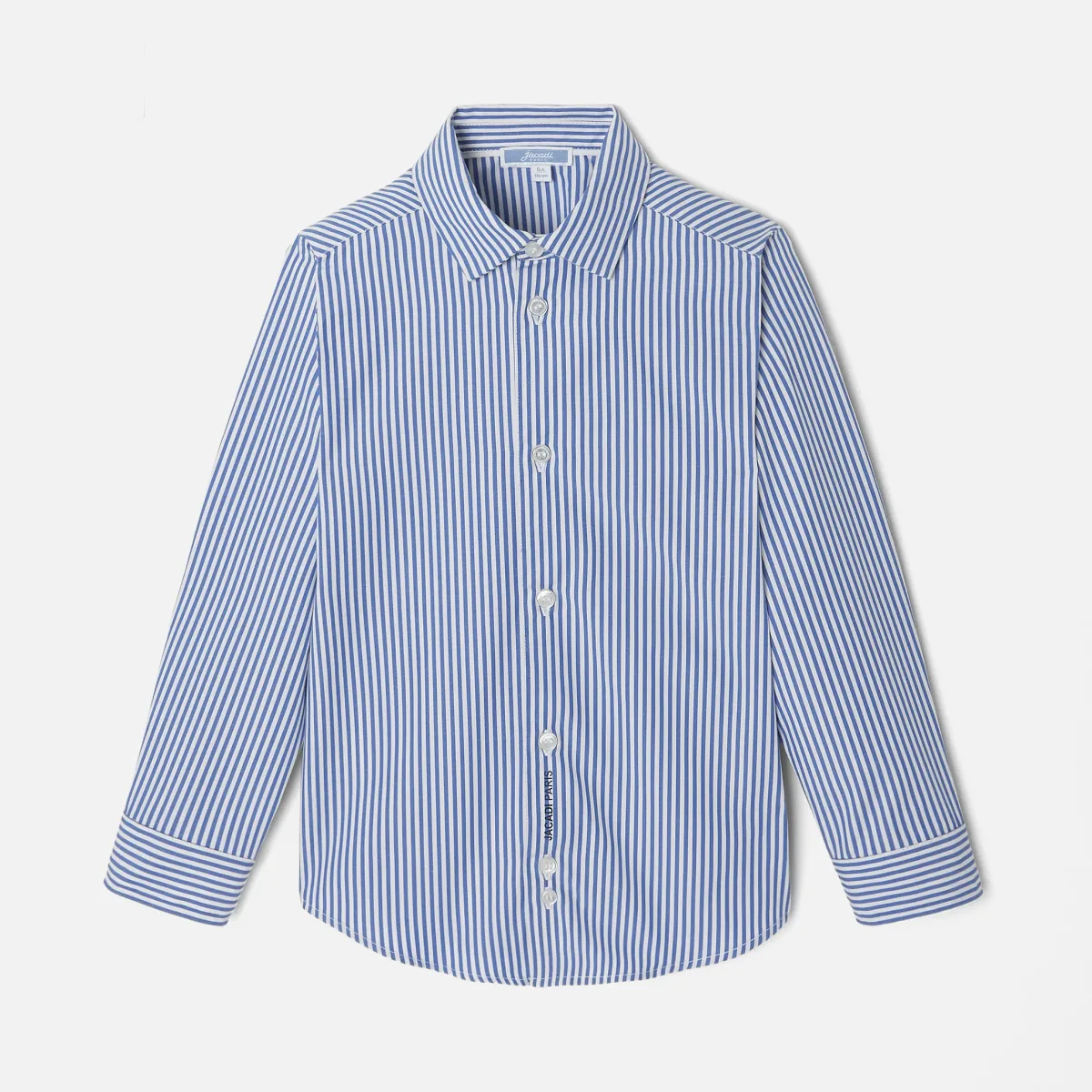 View 1 - Child striped poplin shirt