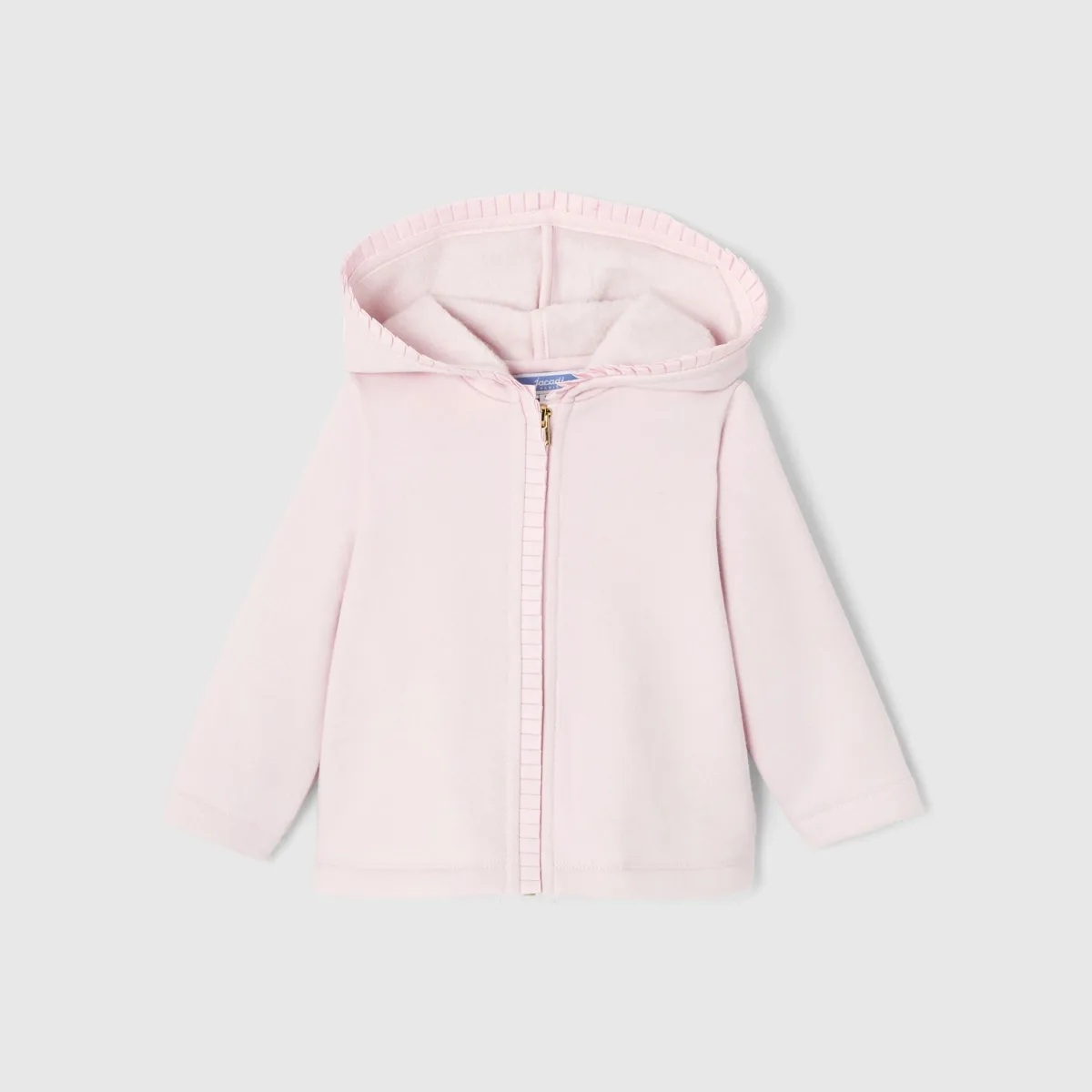 View 1 - Baby girl zip-up fleece cardigan