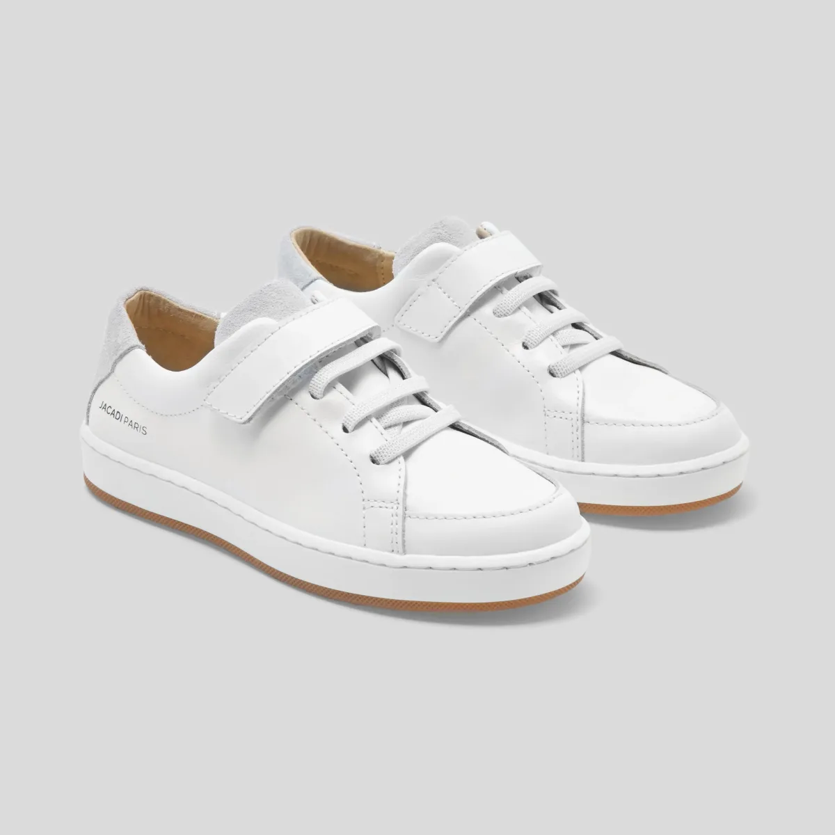 View 3 - Boy smooth leather trainers