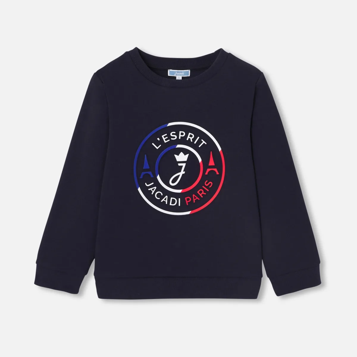 View 1 - Boy interlock cotton sweatshirt