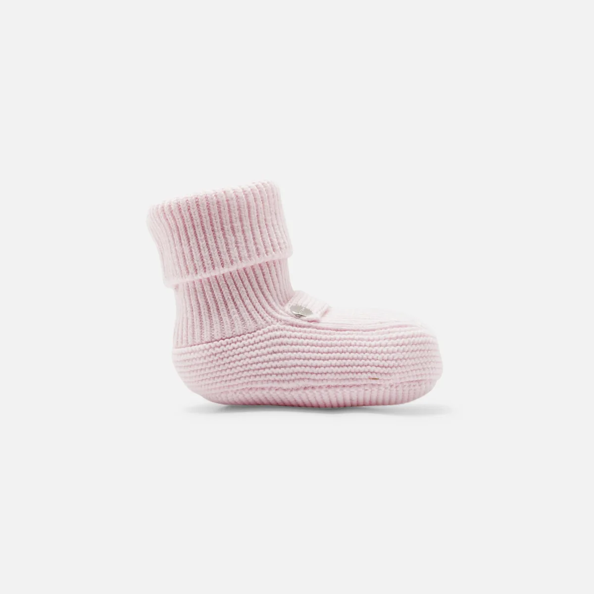 View 1 - Baby girl knitted booties