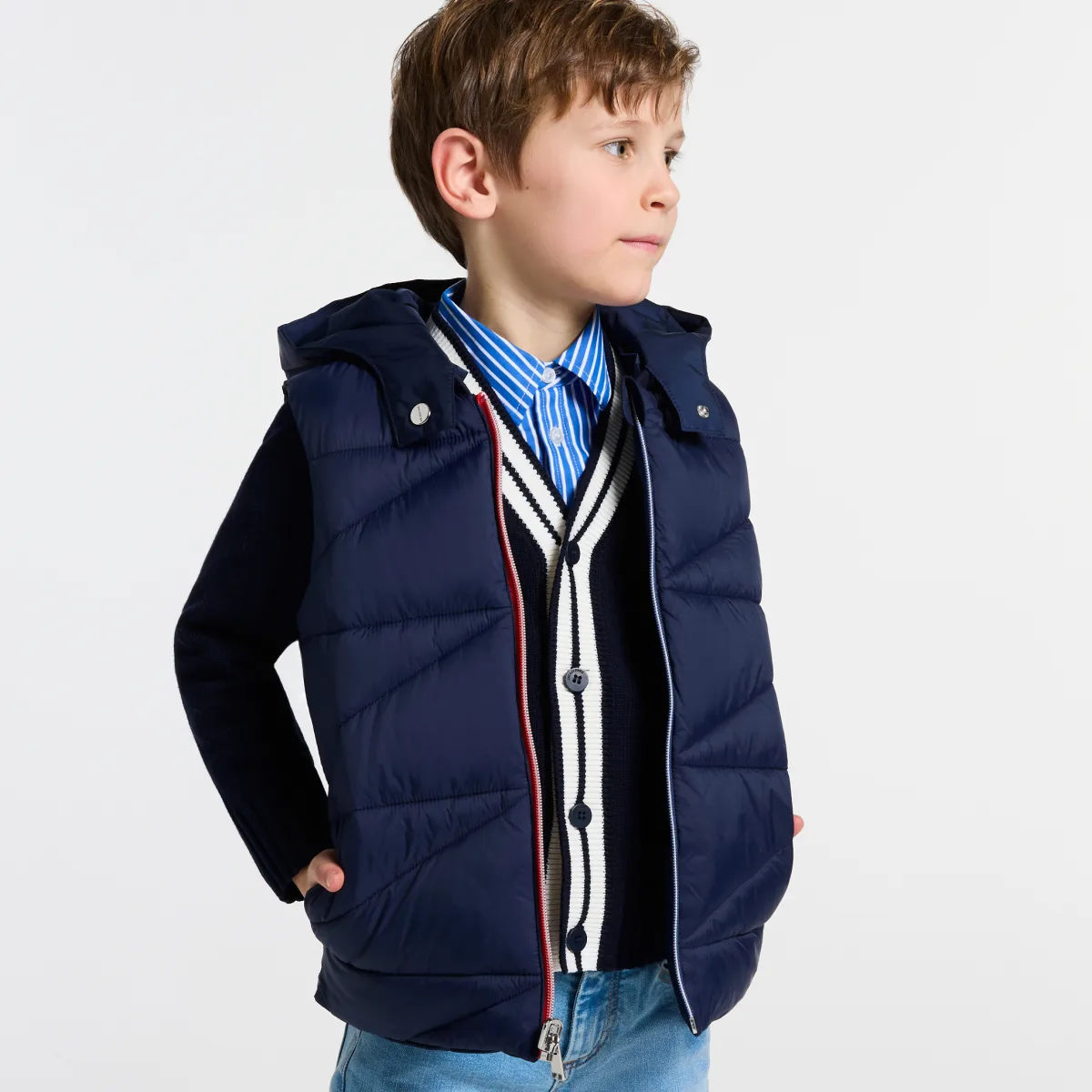 View 1 - Boy reversible padded jacket