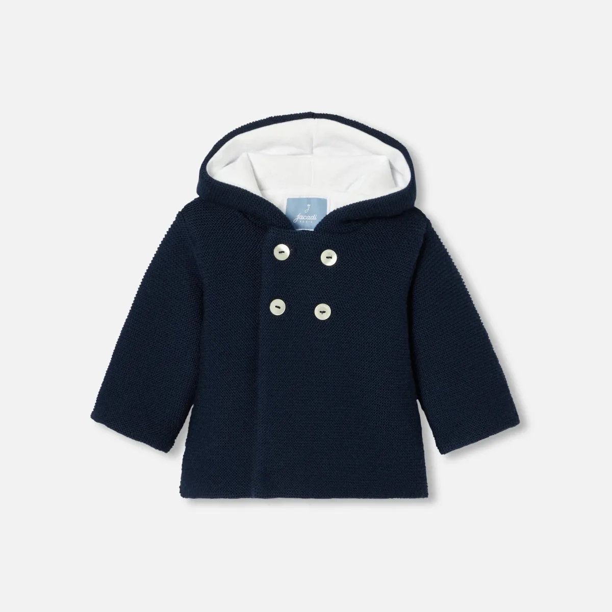 View 1 - Baby Merino wool burnous jacket