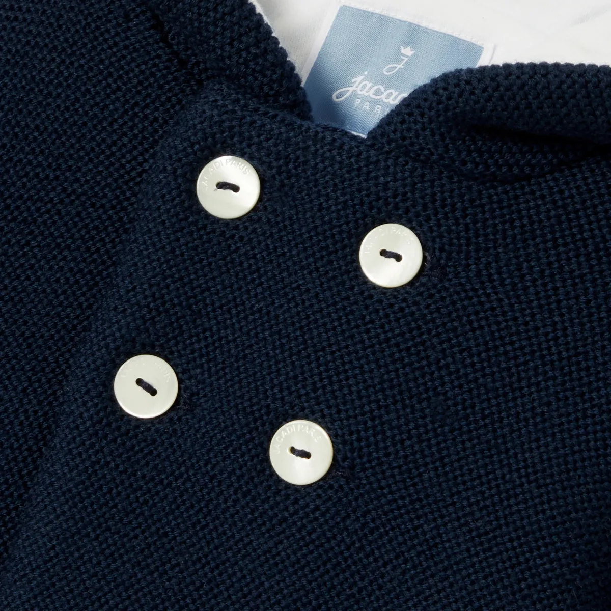 View 5 - Baby Merino wool burnous jacket