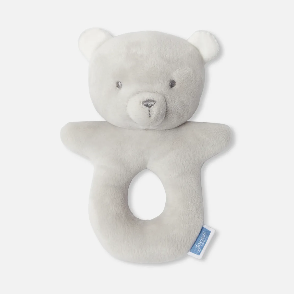 View 1 - Velvet teddy bear rattle