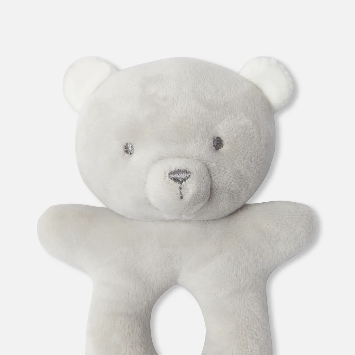 View 2 - Velvet teddy bear rattle