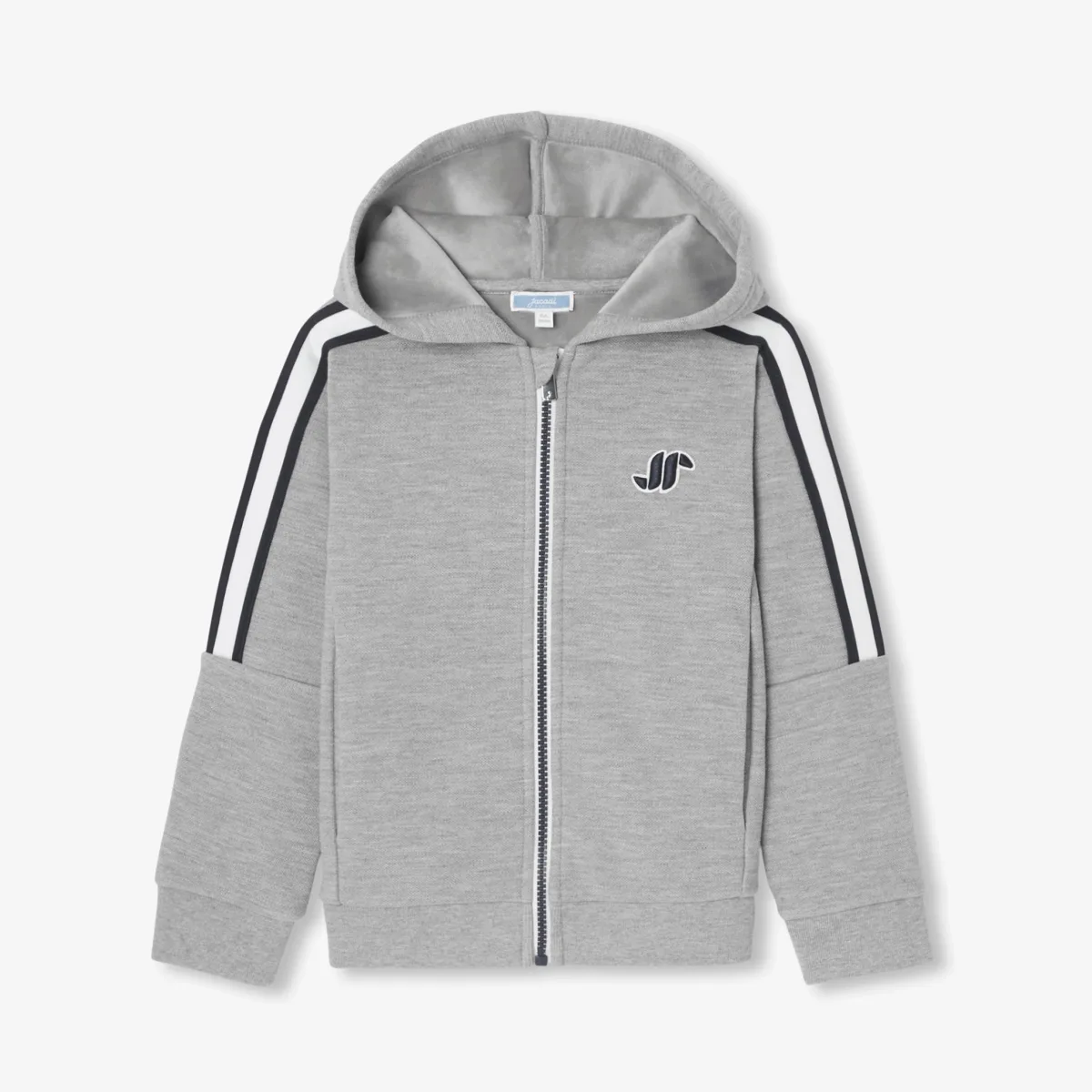 View 3 - Boy zip-up sweatshirt