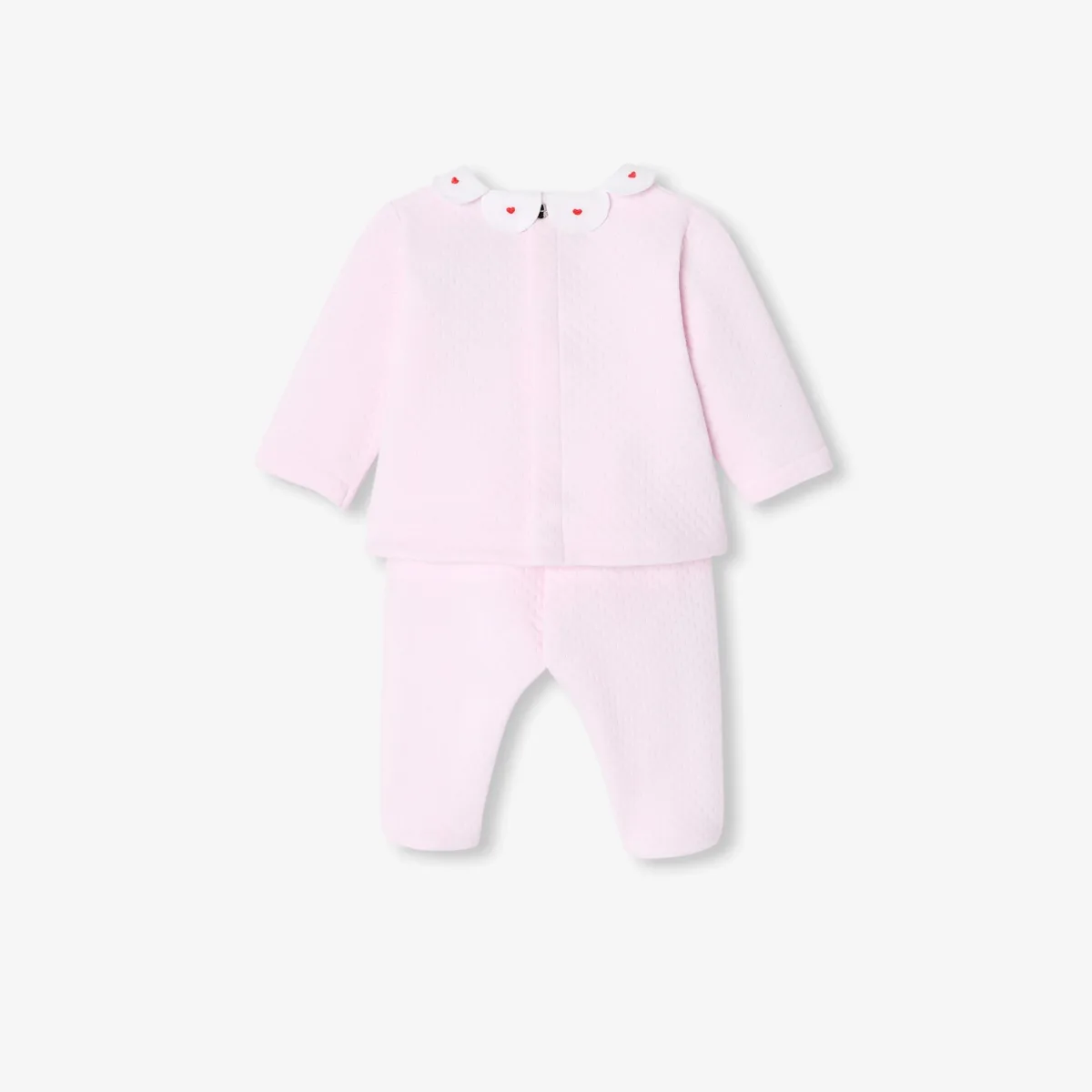 View 2 - Baby girl comfort set in double sided jersey