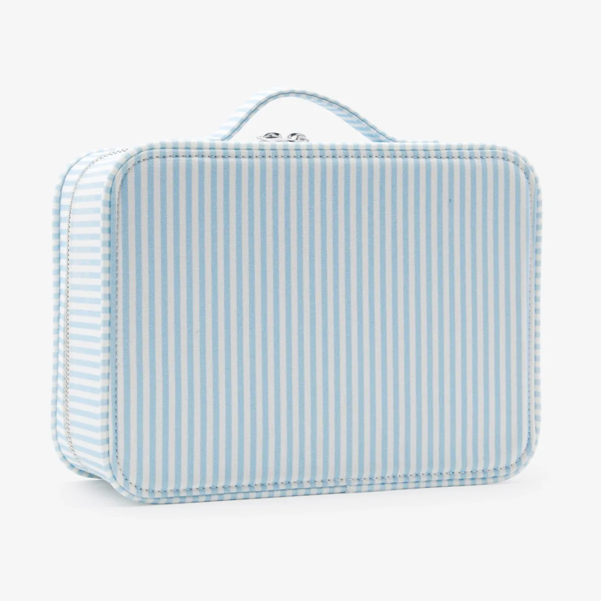 View 2 - Baby  striped suitcase in coated cotton