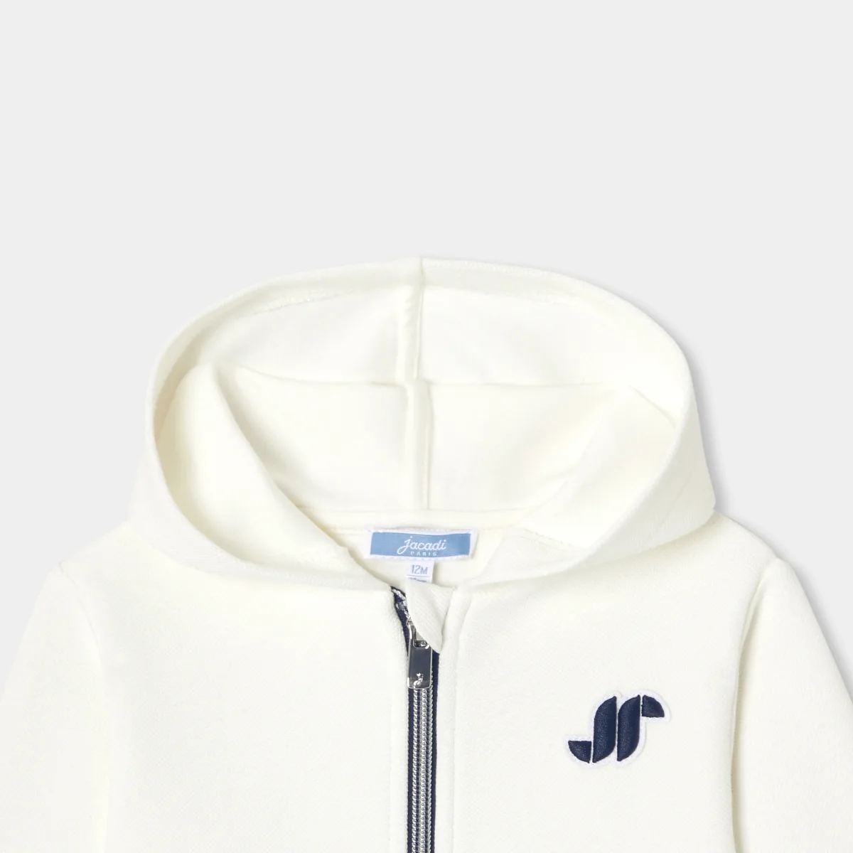 View 3 - Baby boy piqué zip-up sweatshirt