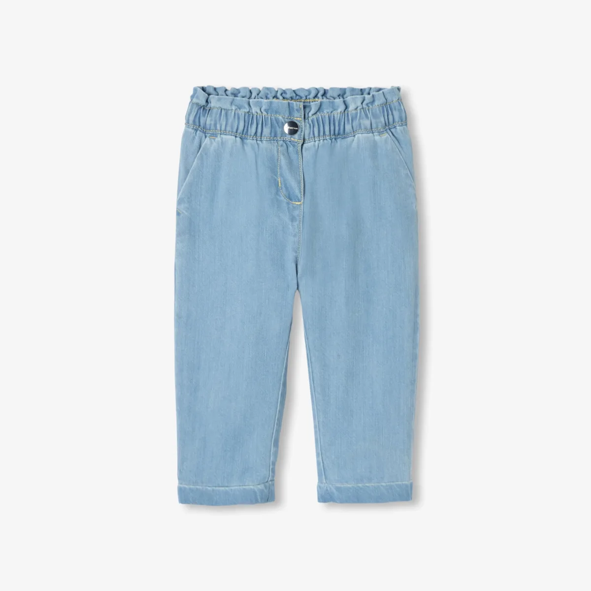 View 1 - Baby girl chambray trousers