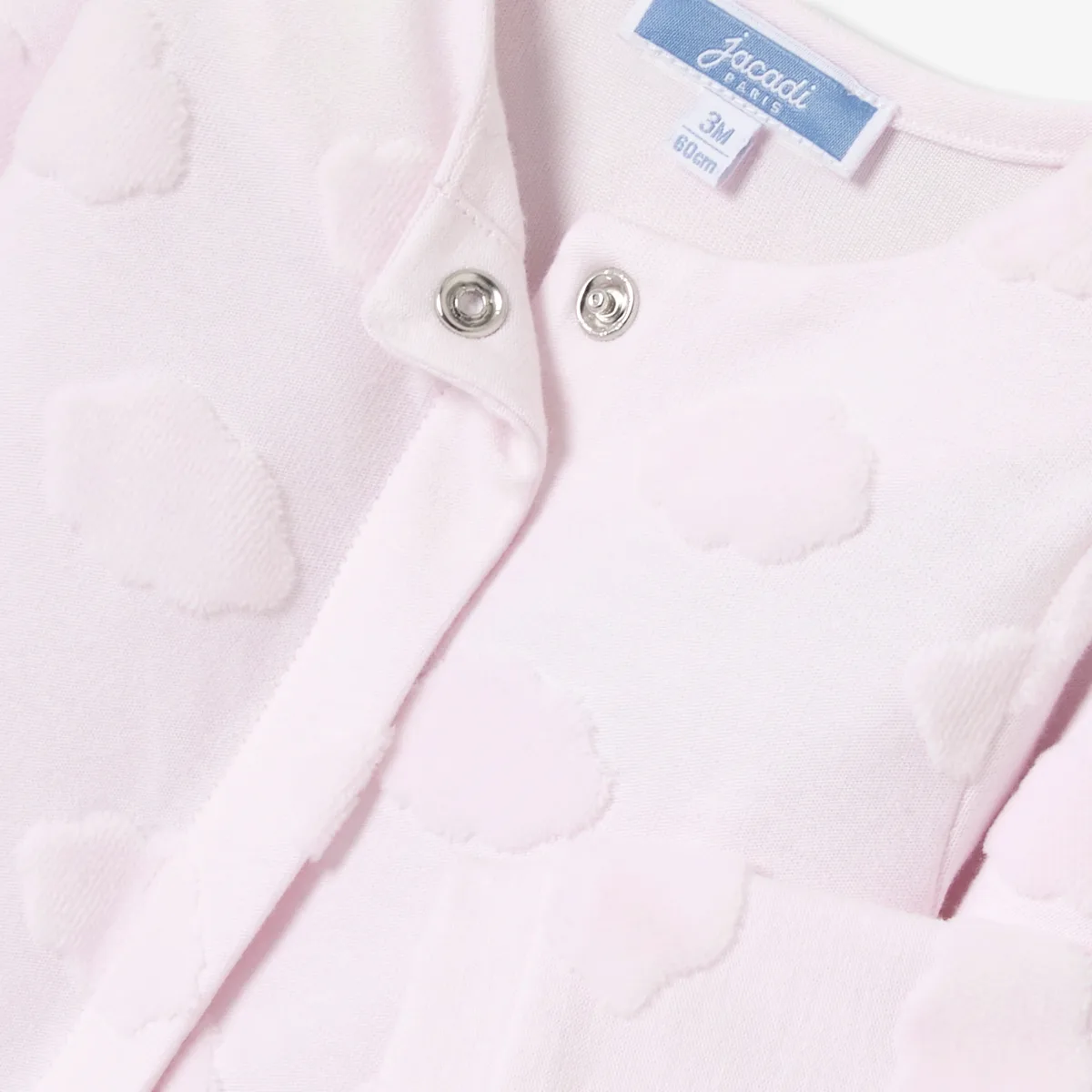 View 5 - Baby girl pyjamas in cloud-patterned jersey