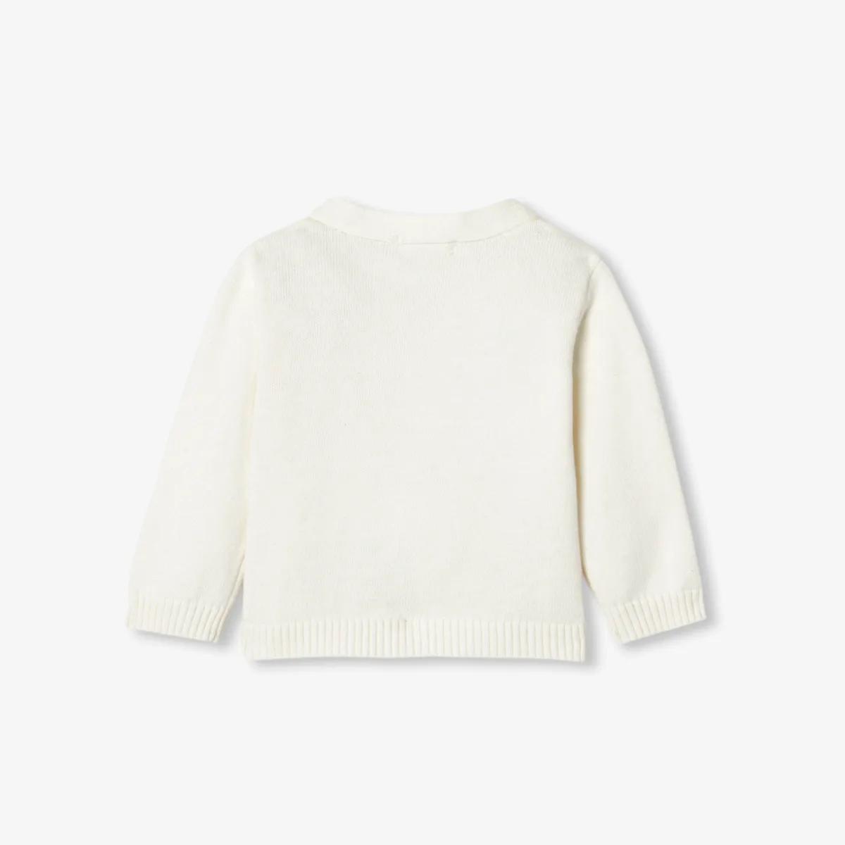 View 2 - Baby boy cotton and cashmere cardigan
