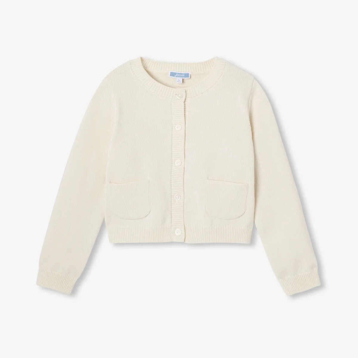 View 1 - Girl cotton jersey cardigan