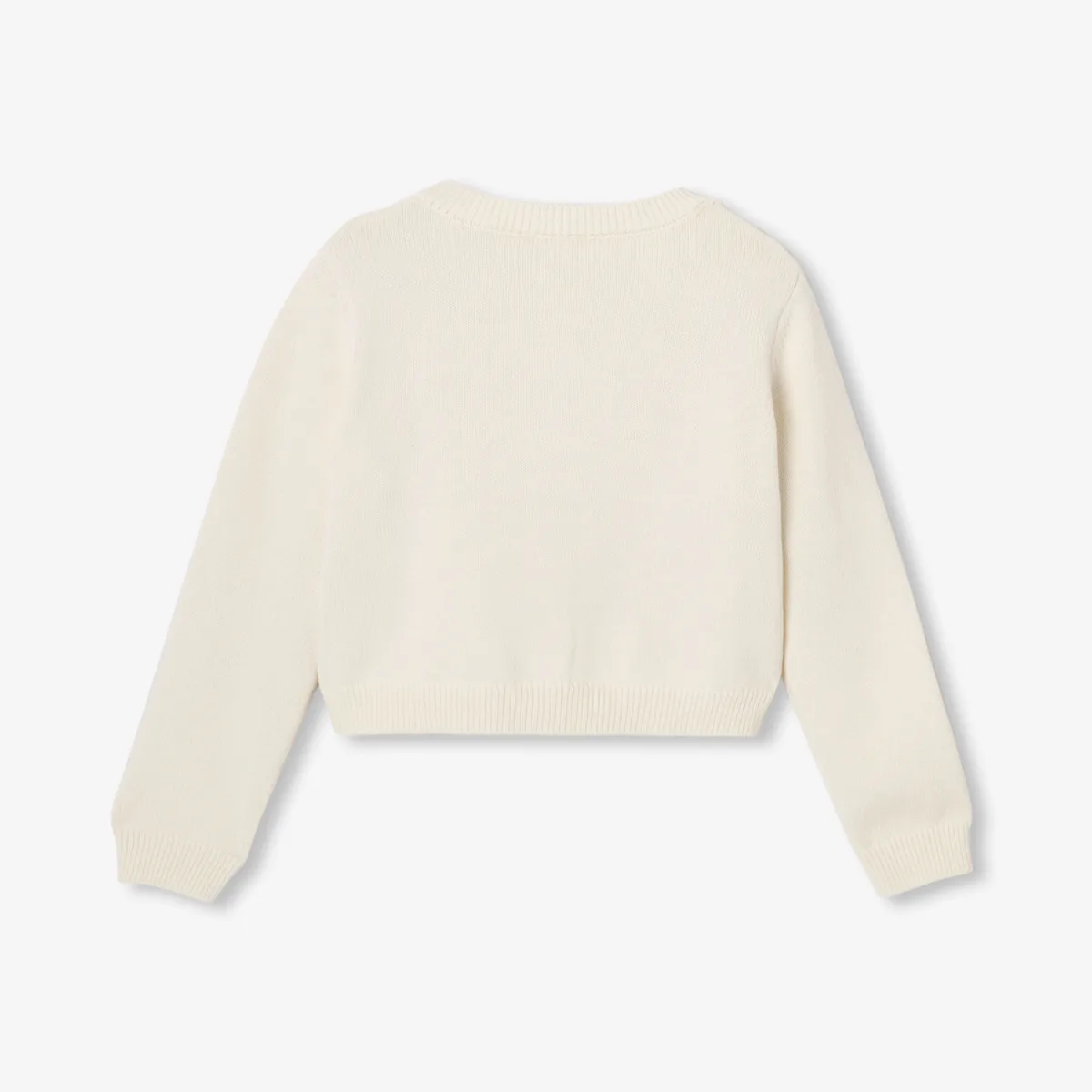 View 2 - Girl cotton jersey cardigan