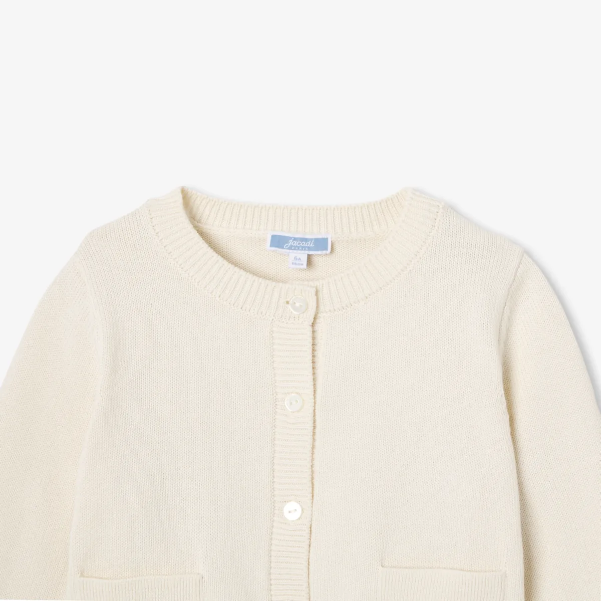 View 3 - Girl cotton jersey cardigan