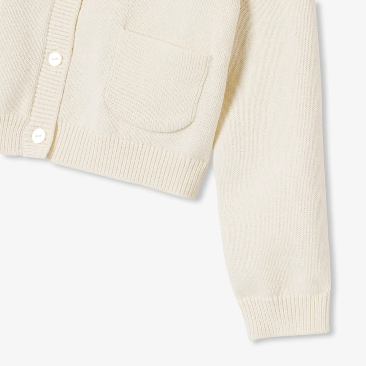 View 4 - Girl cotton jersey cardigan