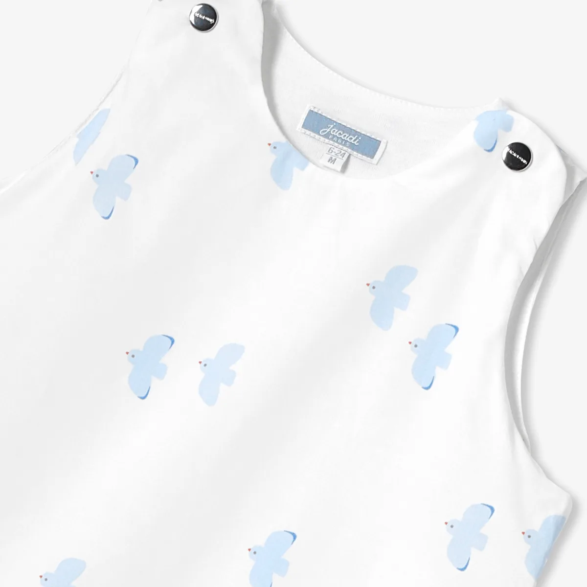 View 6 - 6-24 months adjustable summer sleeping bag in cotton poplin