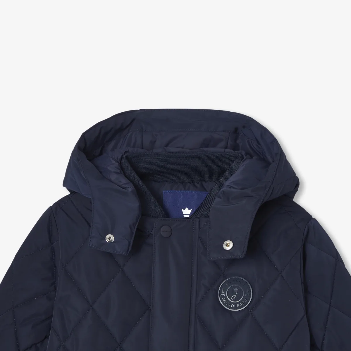 View 3 - Boy quilted mid-season coat