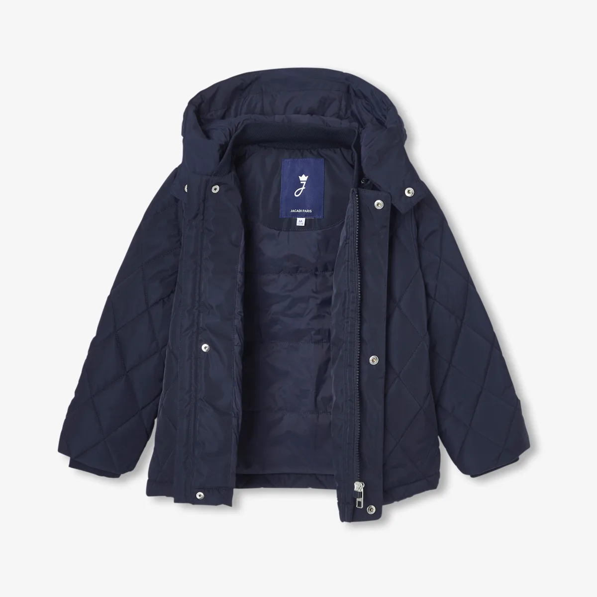 View 6 - Boy quilted mid-season coat