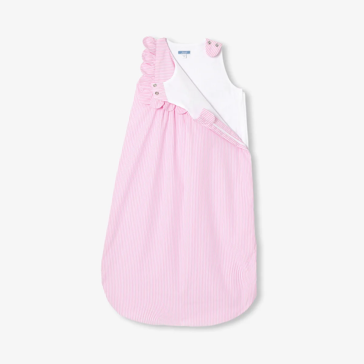 View 4 - 6-24 months adjustable striped poplin sleeping bag