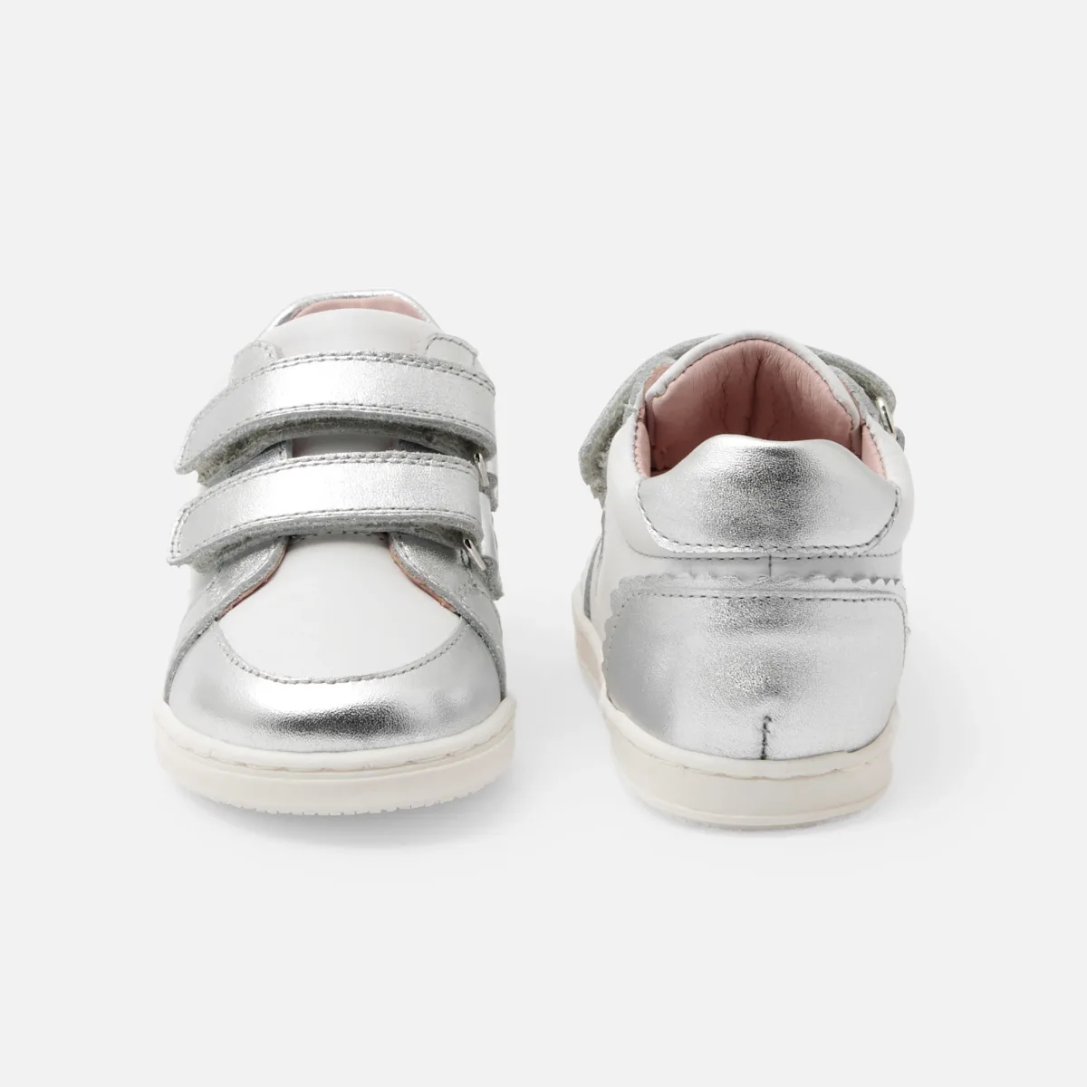 View 3 - Baby girl leather trainers
