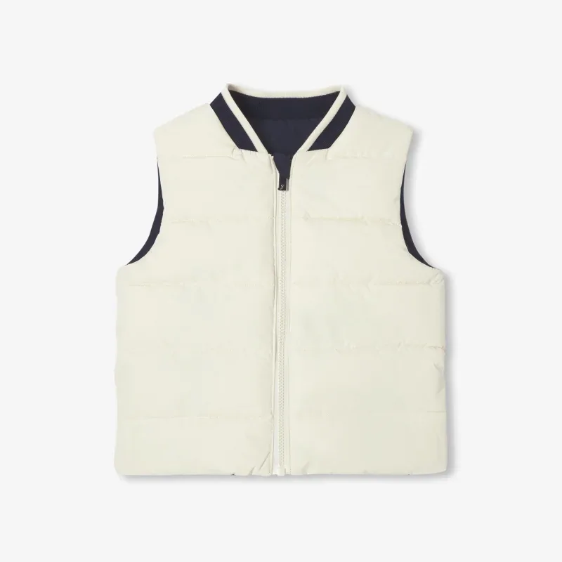 View 4 - Baby boy reversible sleeveless padded jacket