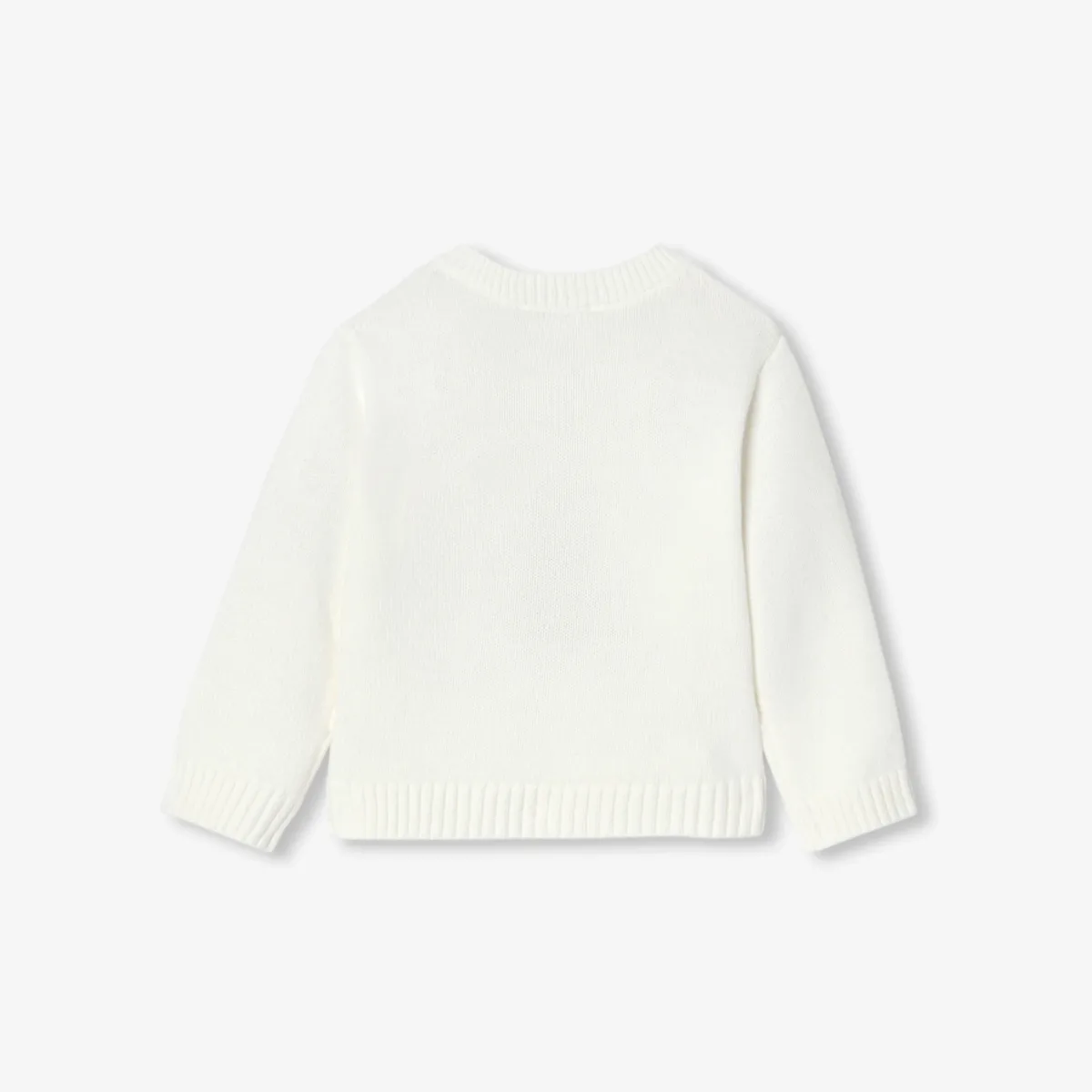 View 4 - Baby boy intarsia bunny cotton jumper