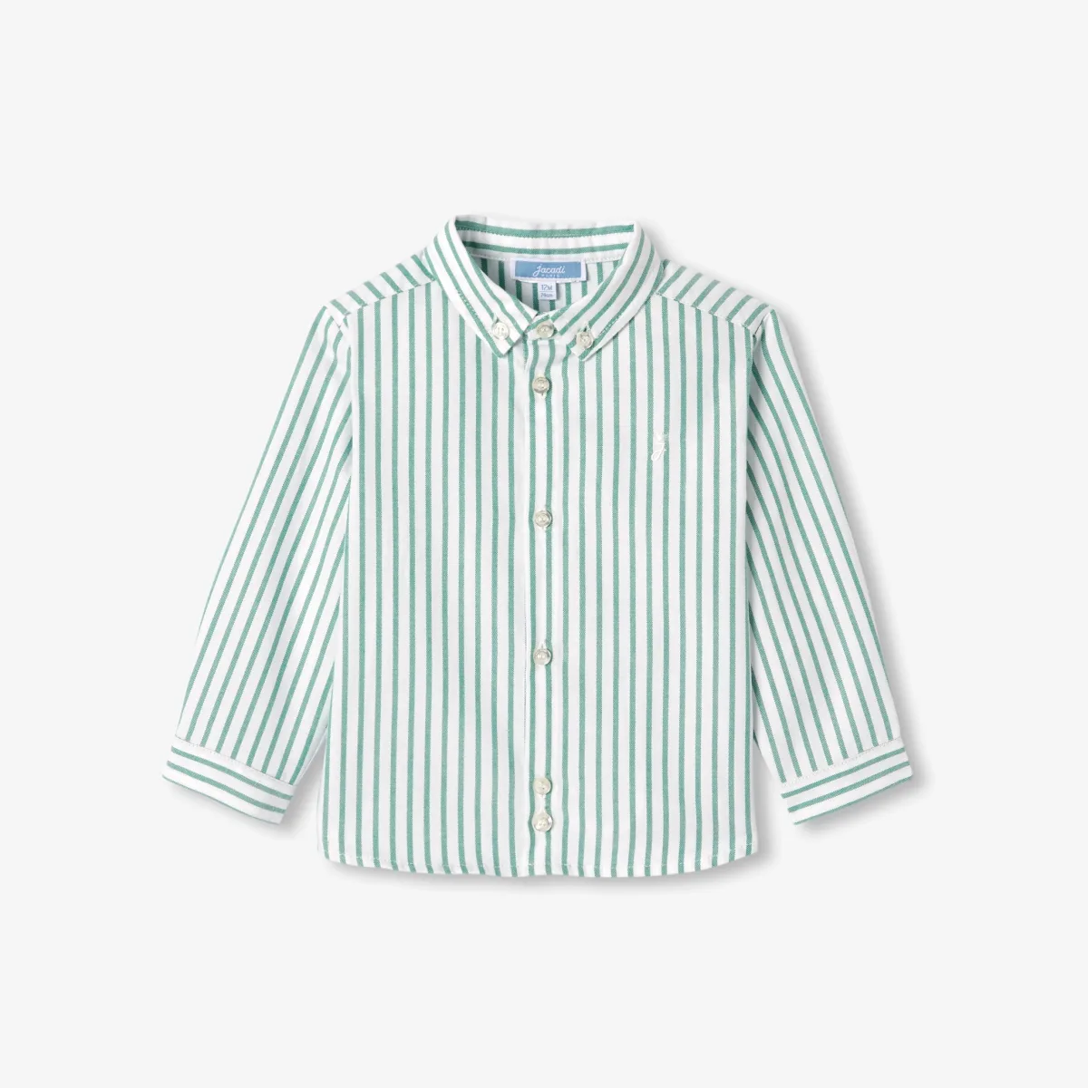 View 1 - Baby boy striped oxford cotton shirt