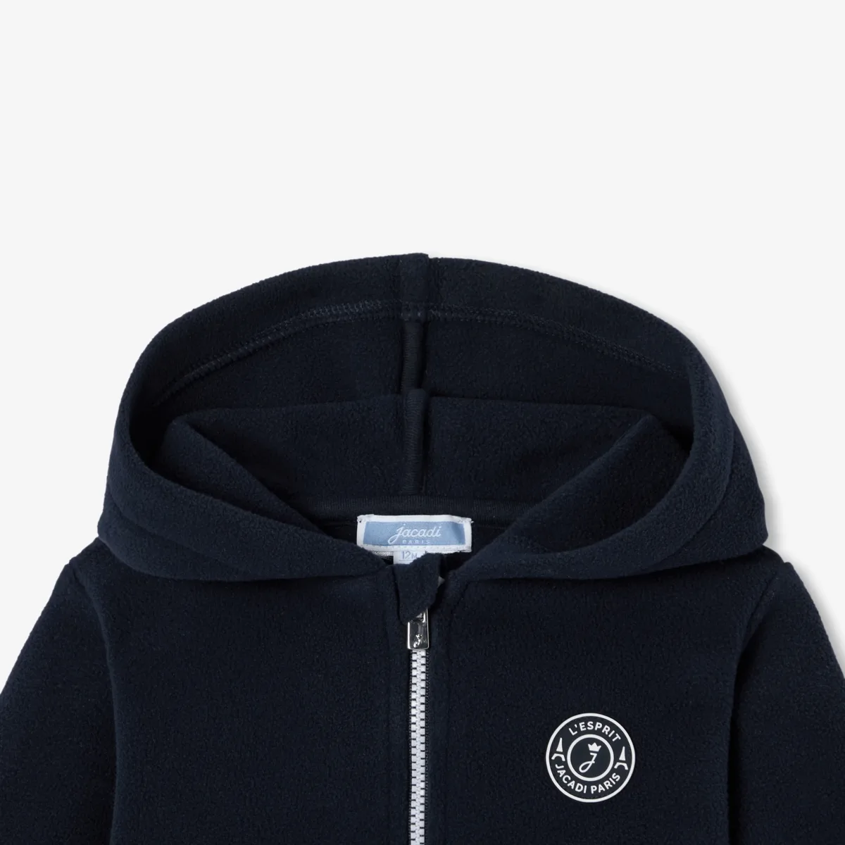 View 3 - Baby zip-up fleece cardigan