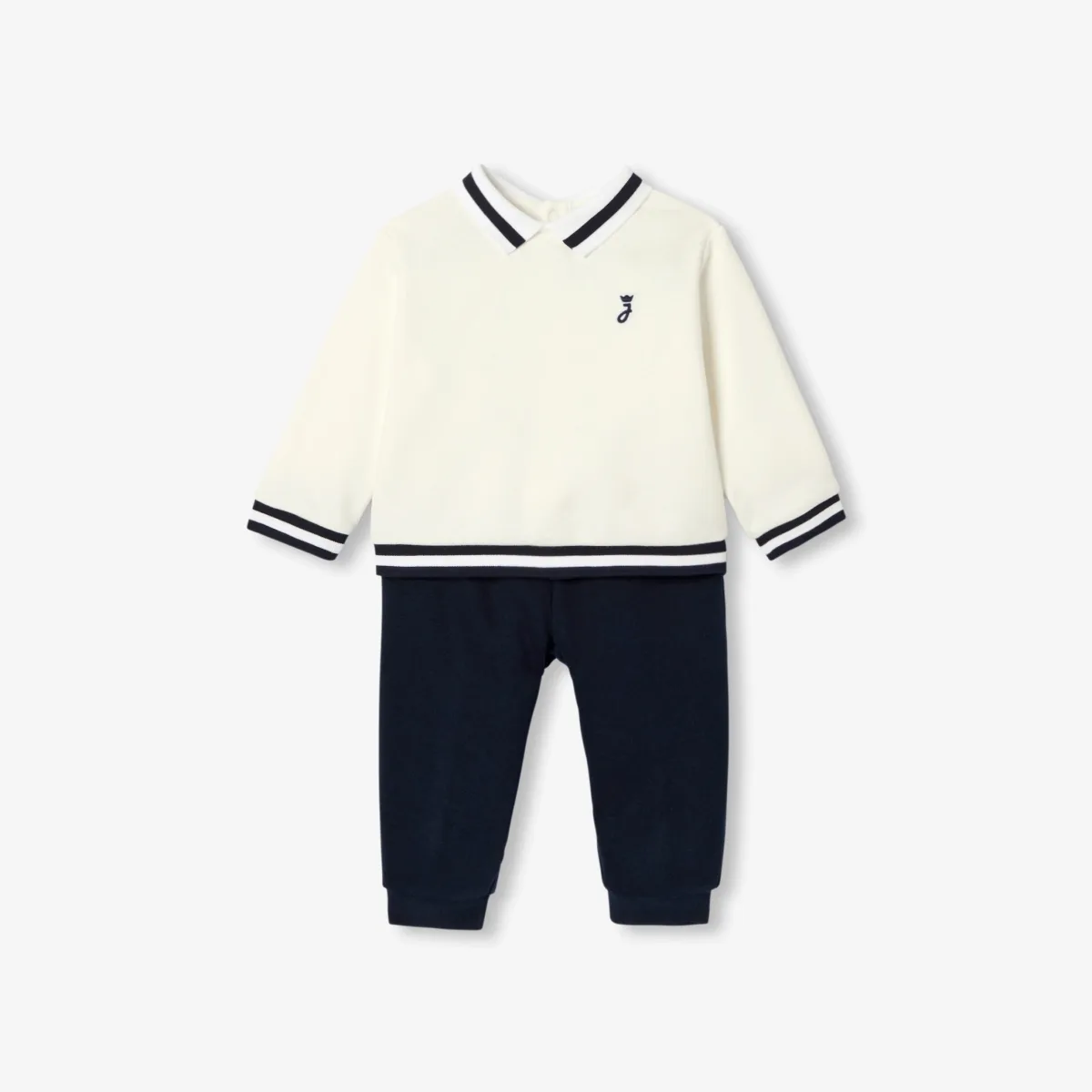 View 1 - Baby boy fleece ensemble