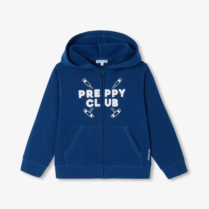 View 3 - Boy zip-up fleece sweatshirt