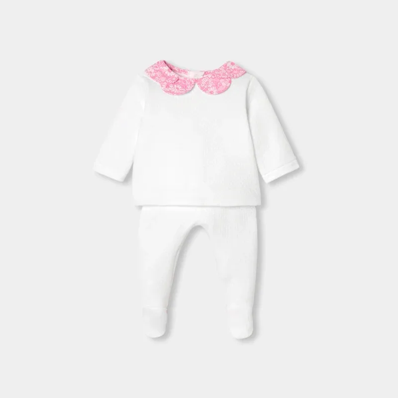 View 1 - Baby girl double jersey comfort set