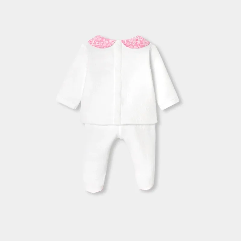 View 2 - Baby girl double jersey comfort set