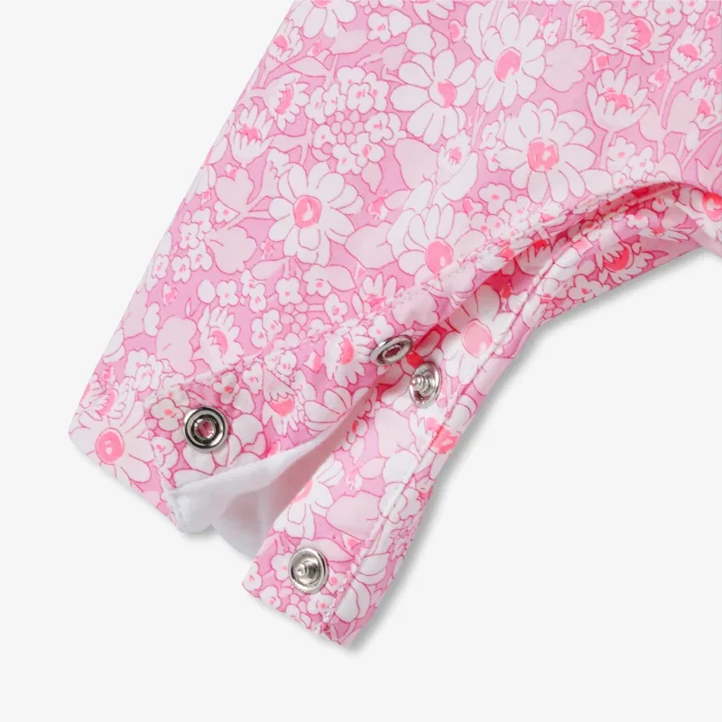 View 4 - Baby girl Liberty fabric overalls