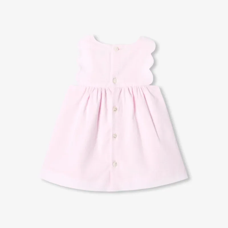View 2 - Baby girl pinafore dress in fine-ribbed corduroy