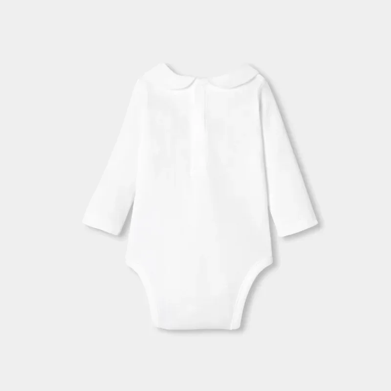 View 2 - Baby girl long-sleeved cotton bodysuit