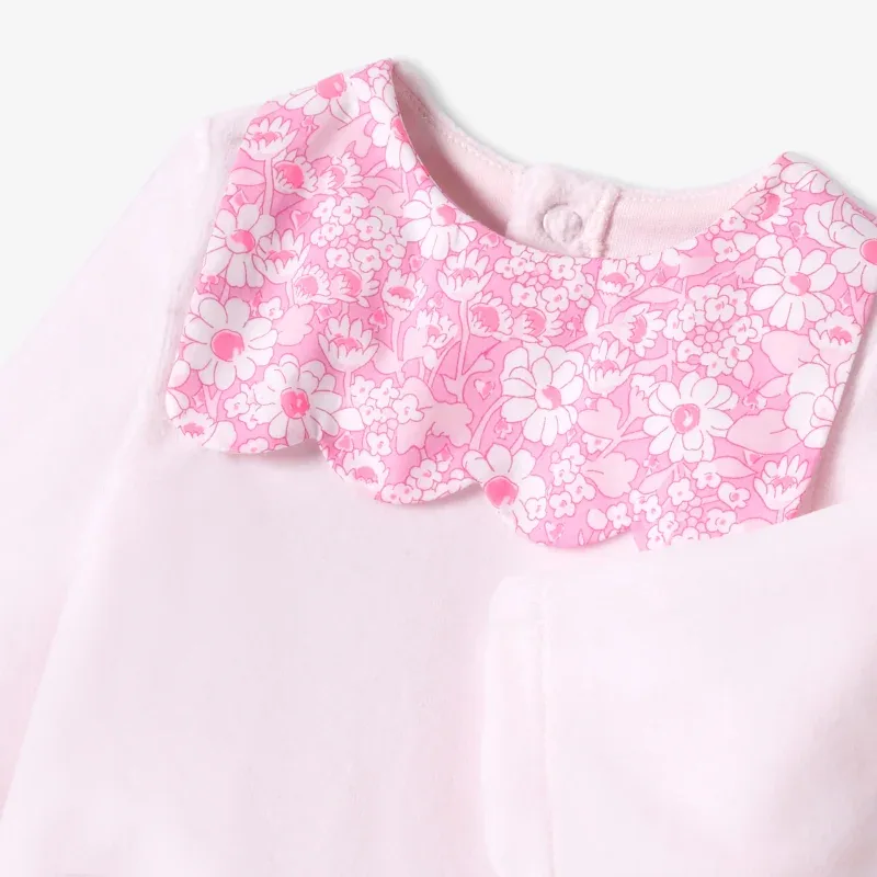 View 5 - Baby girl velvet pyjamas