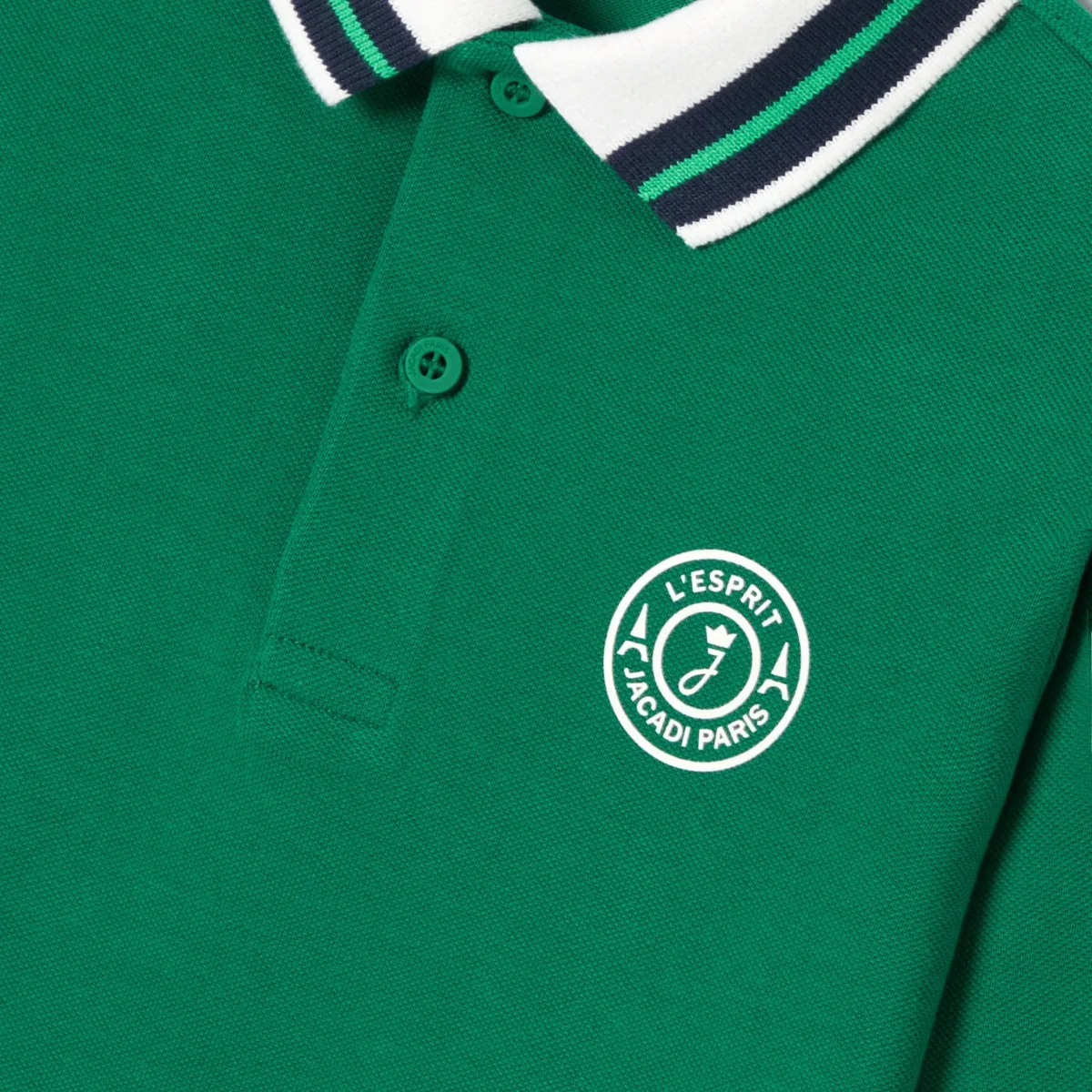 View 4 - Boy cotton piqué polo shirt