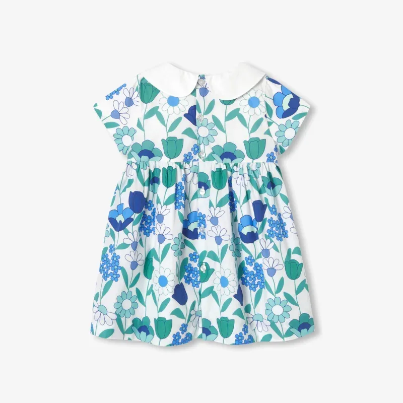 View 2 - Baby girl floral cotton dress