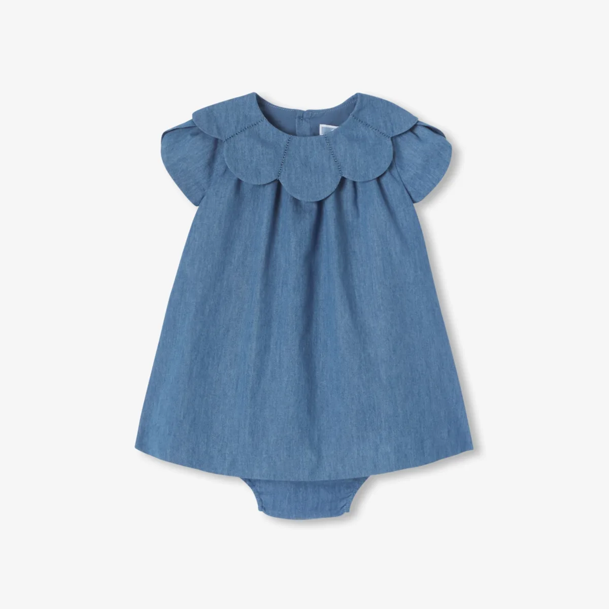 View 4 - Baby girl chambray dress