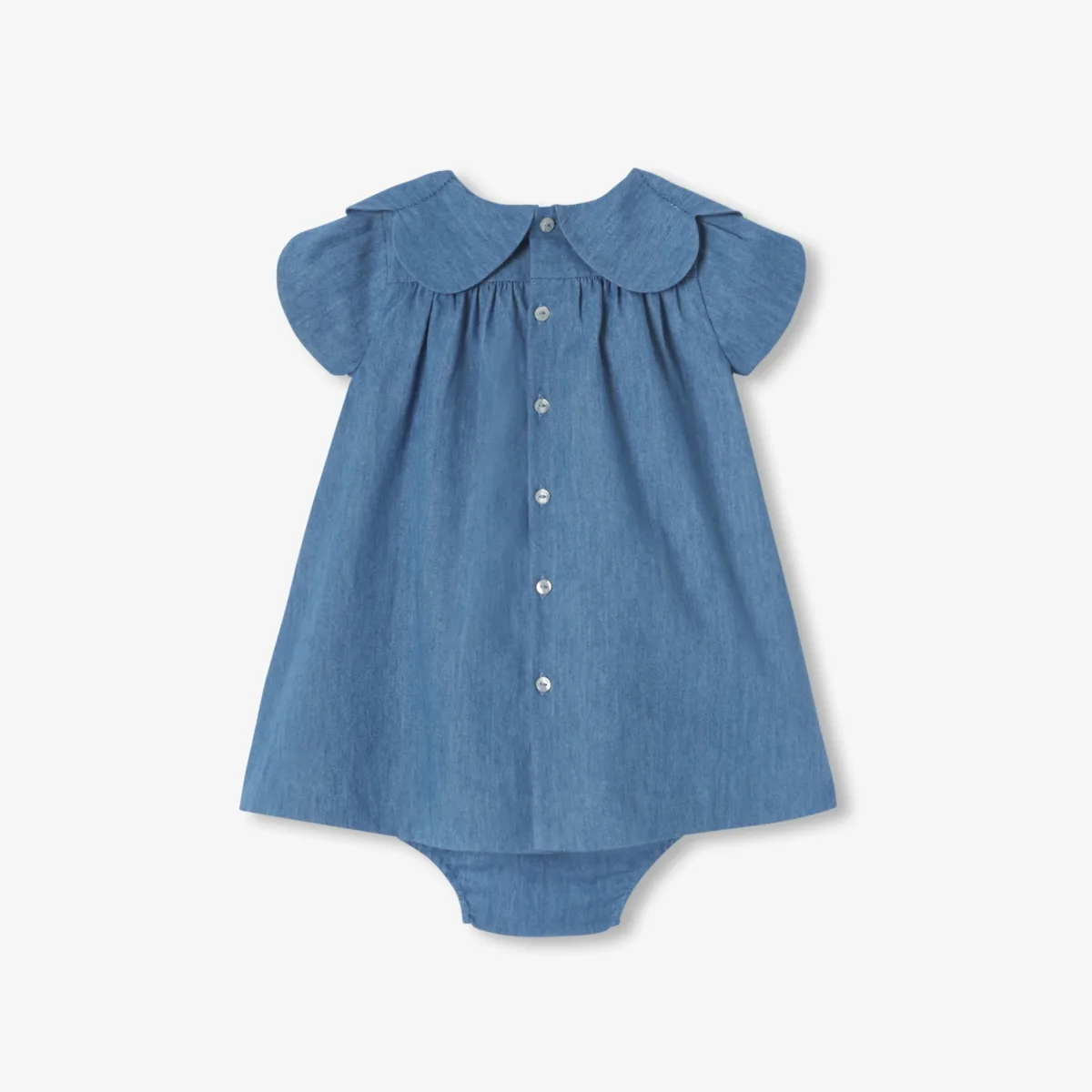 View 5 - Baby girl chambray dress