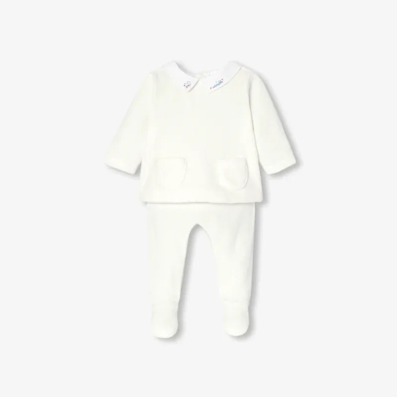 View 1 - Baby cosy velvet set