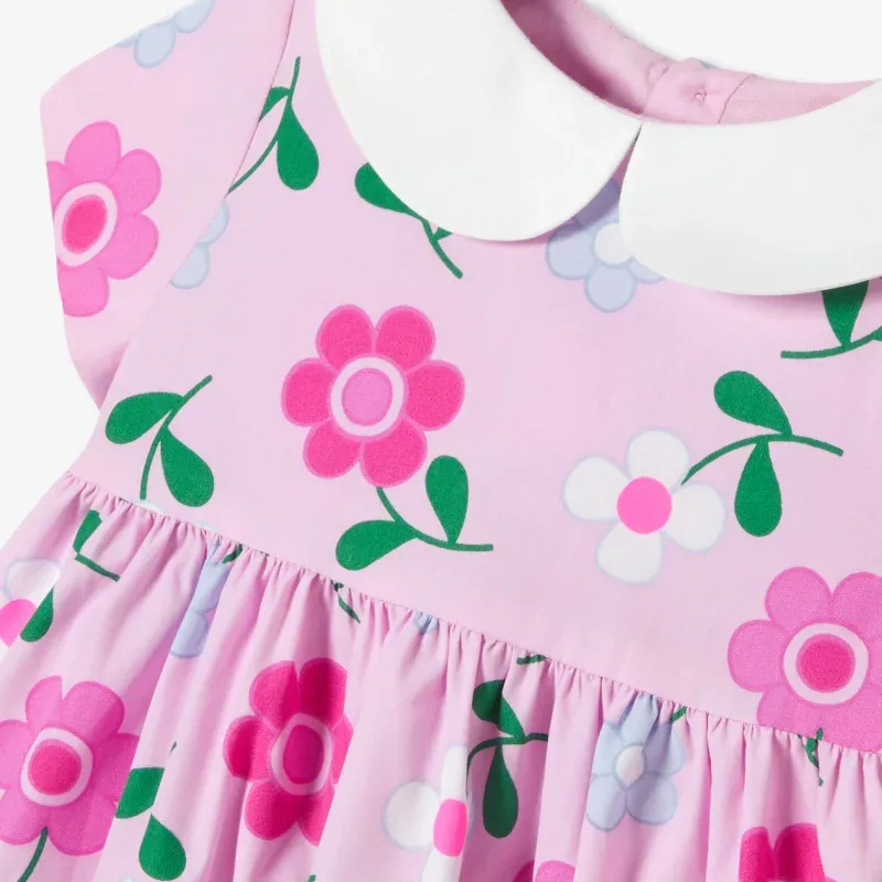 View 5 - Baby girl floral popeline dress